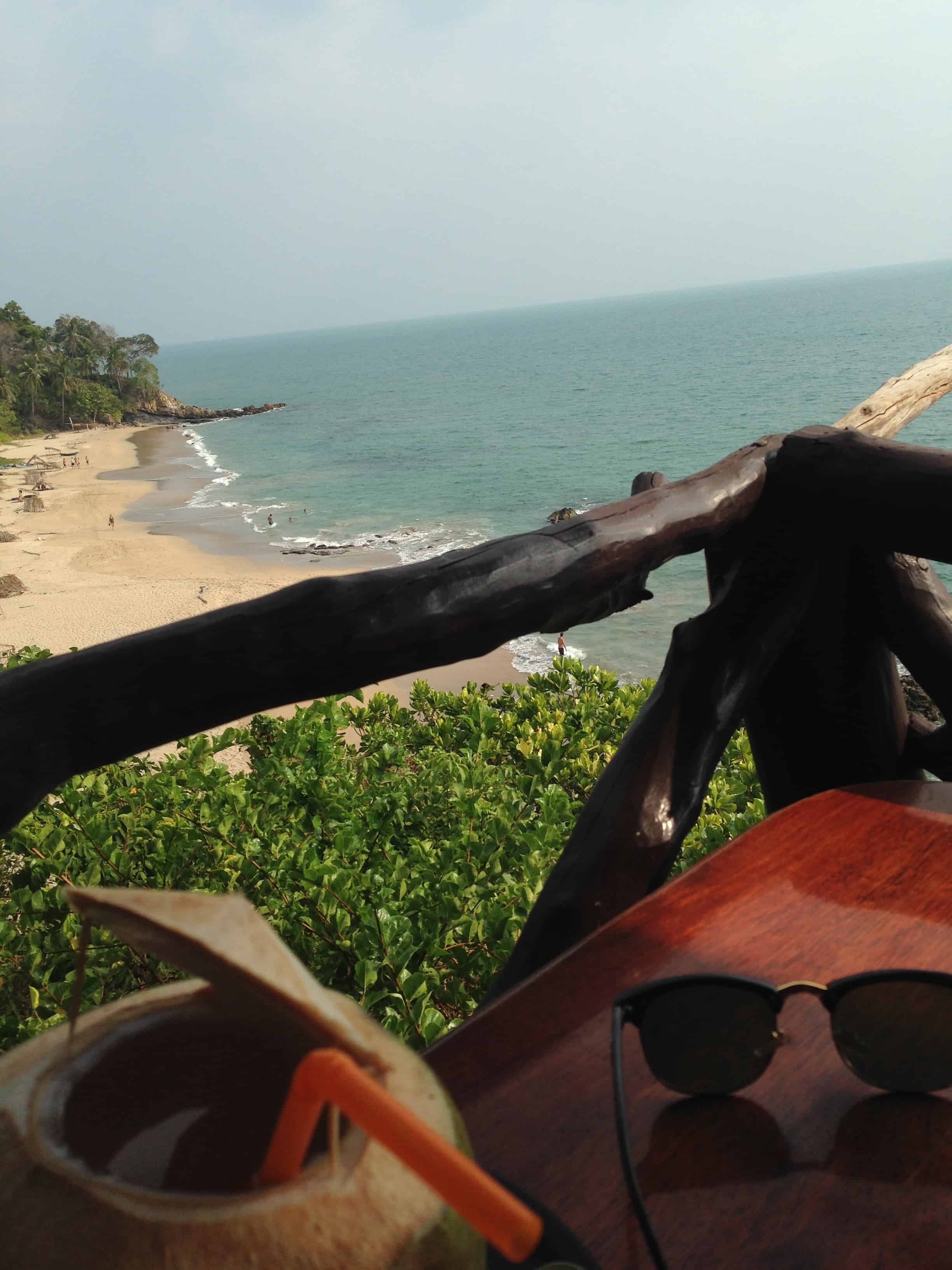 Spending my Koh Lanta break from work with a coconut.